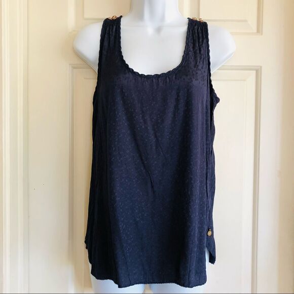 NWOT Maison Scotch Navy Blue Tank Top